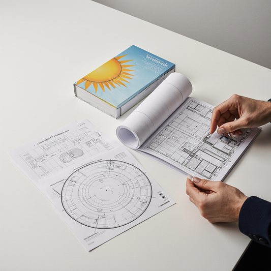 Architectural Sun Path Diagram Set